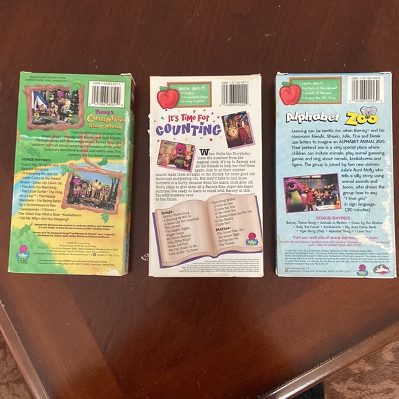 Set of 3 Barney VHS tapes Classic Collection smoke free home Fun & Edicational - Picture 5 of 9